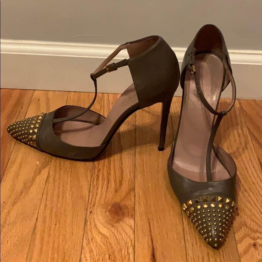 Army Green Gucci Heels